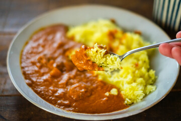 インドカレー_ターメリックライス