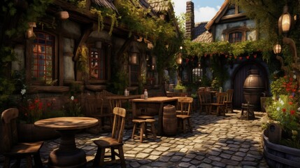 Naklejka premium Home Made Pub Bar Garden