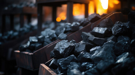 Coal Mining & Production in a Factory - Widely Demanded Resource for Industrial Needs, Electricity, Gas, Fuel, and Cement