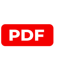 PDF icon white and red vector good for social media