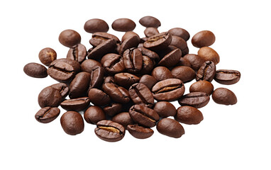 Premium Gourmet Coffee Beans on isolated background