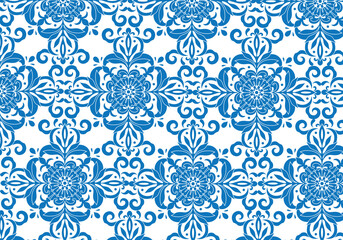 Vector seamless decorative geometric shapes pattern background	