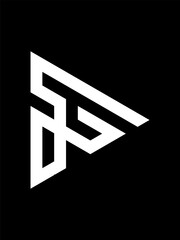 SN monogram logo template