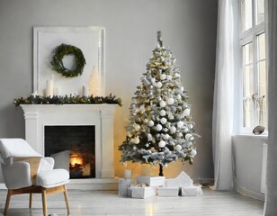 christmas tree in room