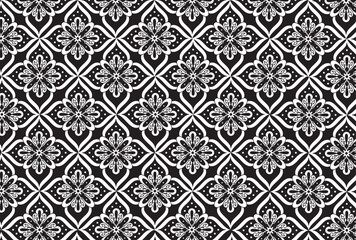 Vector seamless decorative geometric shapes pattern background	