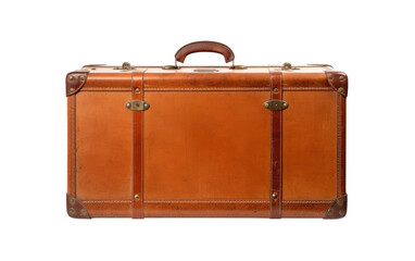 Vintage Leather Suitcase Classic Transparent PNG