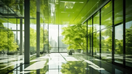 Sustainable Workplace Amidst Urban Greenery