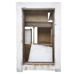 puerta destruida fondo transparente