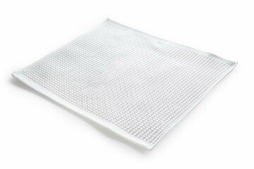 White isolated place mat with clipping path. Generative AI
