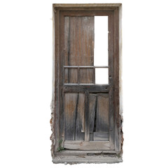 puerta destruida fondo transparente