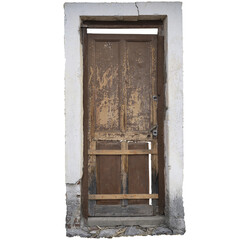 puerta destruida fondo transparente