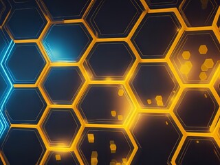 Patrón hexagonal de fondo abstracto