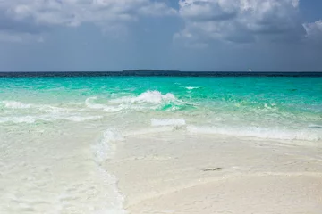 Foto auf Acrylglas Nungwi Strand, Tansania Beautiful beach at Zanzibar. Paradise beach with blue water in Kendwa village, Zanzibar, Tanzania