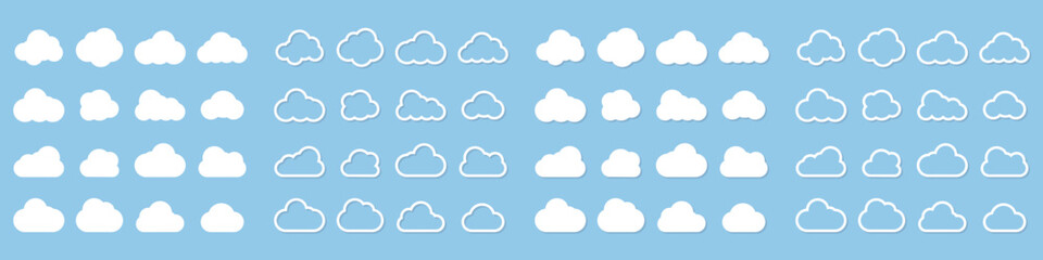 Cloud. Cloud vector. Clouds vector icons