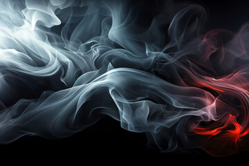 Obraz premium Smoky Black and White Background Generative AI