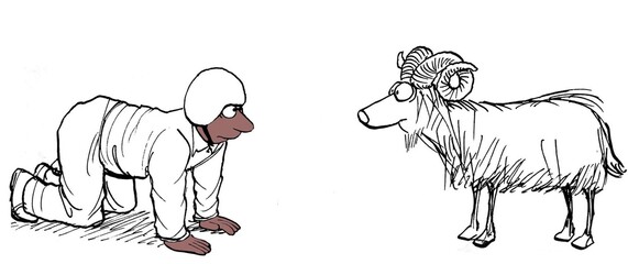 Black man butts heads with system