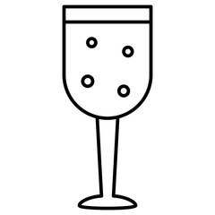 glass of champagne drink