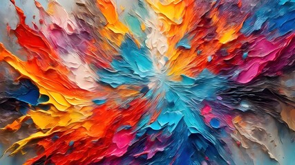 abstract colorful background, oil painting.  AI generated