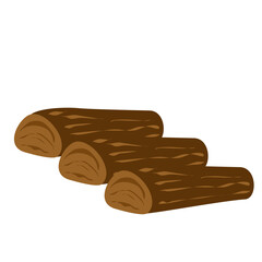 wood log vector