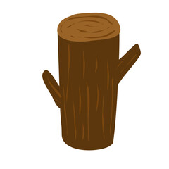 wood log vector