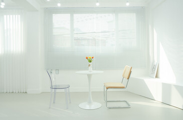 dining room with table