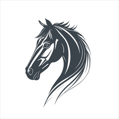 Horse Sign Concept Design Stock Illustration