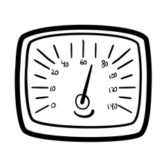 speedometer lines cartoon vector 