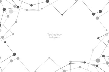 Abstract Technology Connection Background. Vector Illustration