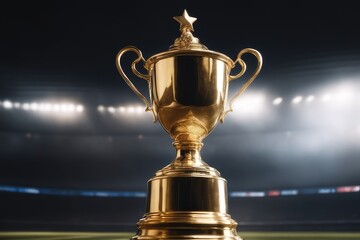 gold cup with a cup