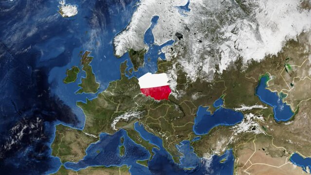Discovering the Diverse Landscapes of Poland: Detailed Map Stock Footage
