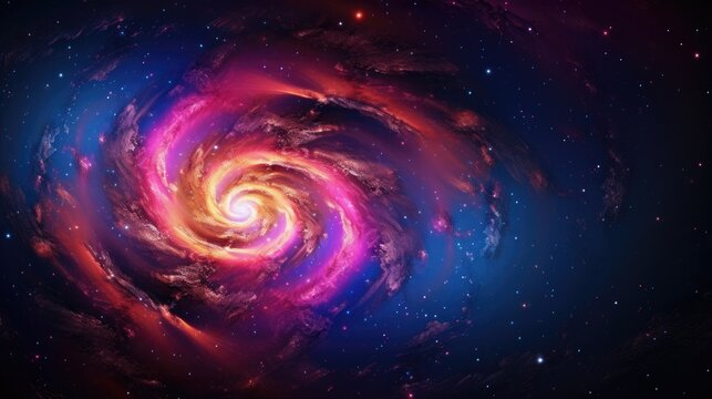 Illustration of Spiral Galaxy  Elements