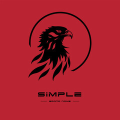 Fototapeta premium Eagle logo design in vector illustration, illustration