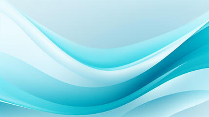 A gradient bold and vivid blue color to light mint green background with many digital wavy white lines. 