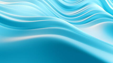 A gradient bold and vivid blue color to light mint green background with many digital wavy white lines. 
