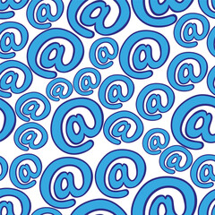 commercial at in vector.pattern with subcultural object.internet symbol. pattern for fabric, background, print. Series of teenage patterns and icons