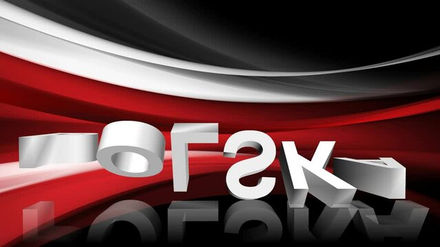 Polska biało czerwone flaga 