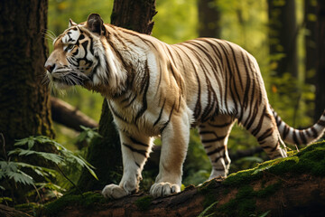 Naklejka na ściany i meble Ussuri tiger in the wild