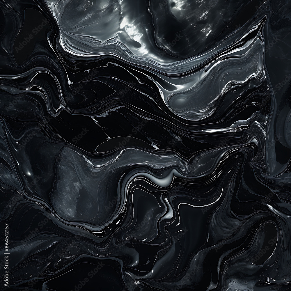 Poster marbled texture in rustic style on black background. modern marbled texture design.