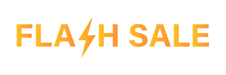 flash sale promotional font vector design