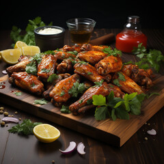 A vision of culinary excellence, these wings promise unparalleled satisfaction