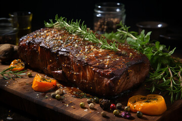 Enticing visuals of a well-cooked steak, promising an unforgettable gastronomic journey
