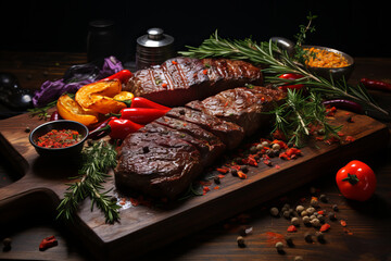 A feast for the eyes, this steak promises a taste experience second to none - obrazy, fototapety, plakaty