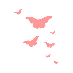 Flying Butterflies Shape