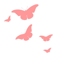 Flying Butterflies Shape