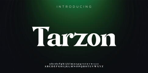 TARZON minimal creative Tech Letter Concept and Luxury vector typeface Logo Design.