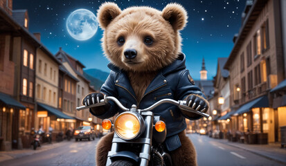 The Art of Rebellion: The Bear on the Motorcycle