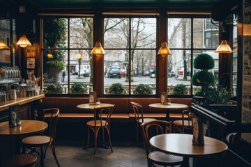 Interior of a empty cafe or bar