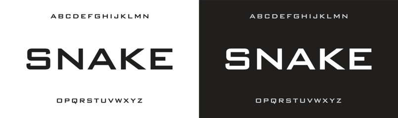 SNAKE minimal creative Tech Letter Concept and Luxury vector typeface Logo Design.