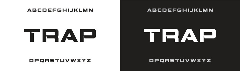 TRAP minimal creative Tech Letter Concept and Luxury vector typeface Logo Design.