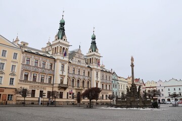 Main square in Pardubice, Czech Republic